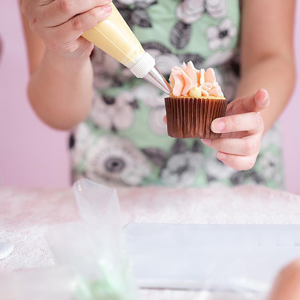 100 Stück Einweg-Spritzbeutel Kuchen-Sahne-Dekoration Spritzbeutel Dessert-Cupcake Spritzwerkzeuge zum Backen Küchenzubehör