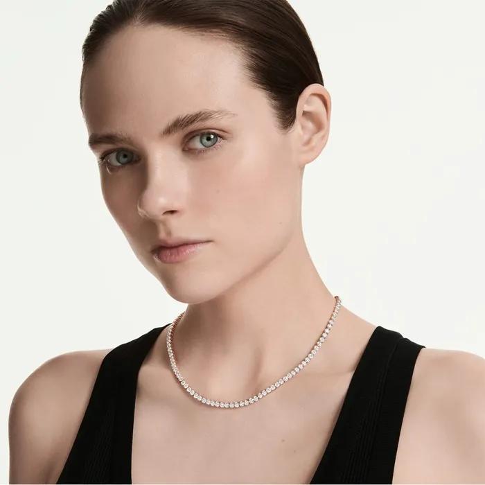 Matrix Tennis Rose Gold Tone Necklace 5764194
