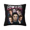 Funny Edward Cullen Meme Cushion Cover xcm Polyester Robert Pattinson Pillow Case for Sofa Square Pillowcase Decoration
