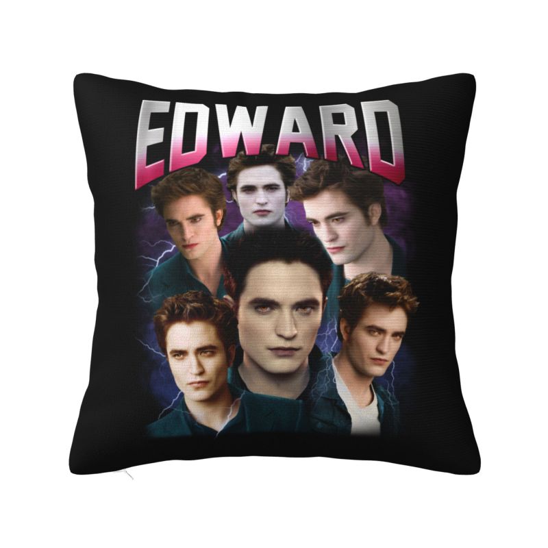 Funny Edward Cullen Meme Cushion Cover xcm Polyester Robert Pattinson Pillow Case for Sofa Square Pillowcase Decoration