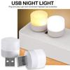 10pcs USB Plug LED Reading Lamps Eye Protection Round Light for Computer Mobile Power Small Book Night Light
