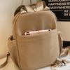 Nylon Backpack Lightweight Commuter Backpack Solid Color Tote