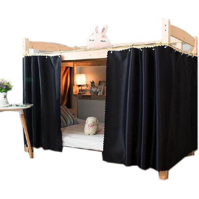 Dorm Home Solid Thicken Bunk Blackout Bed Curtains Cloth Bed Canopy Men Women Single Sleeper
