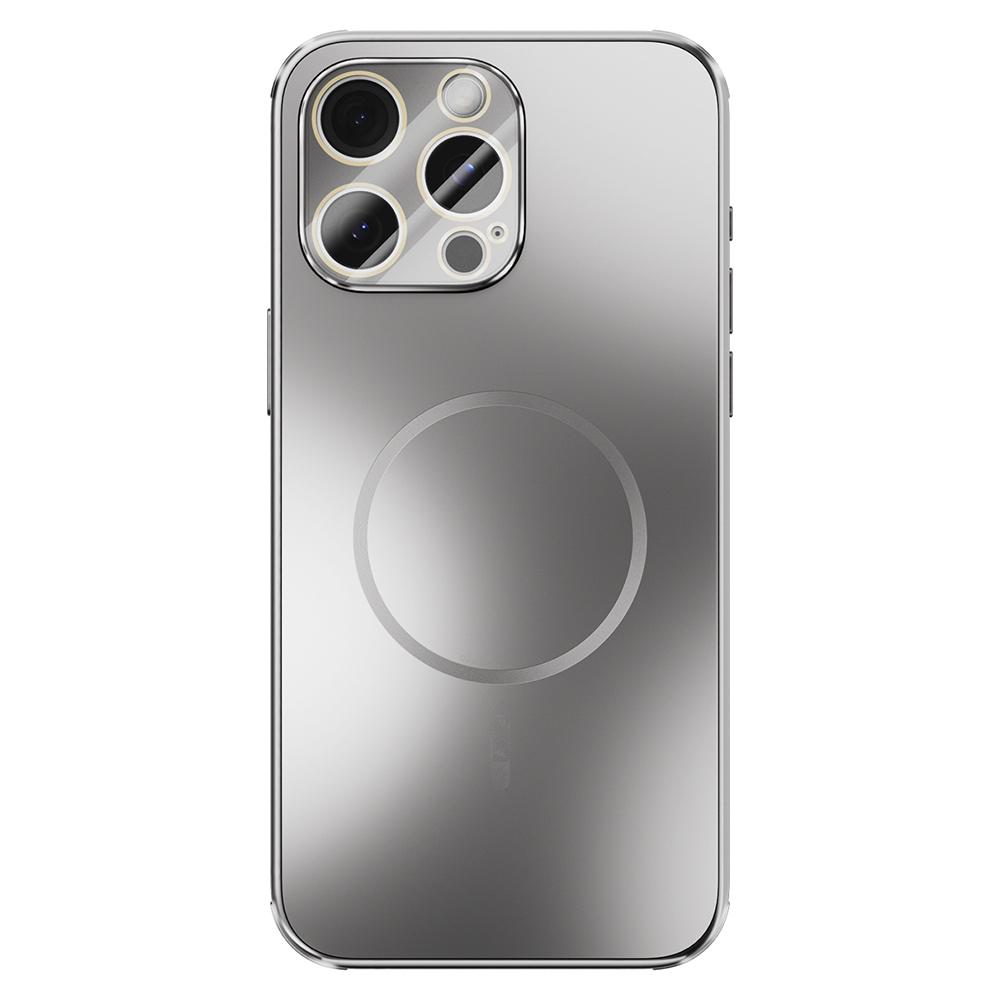 

ABEEL For iPhone 14 Pro Max Magnetic Case TPU PC Cooling Matte Phone Back Cover with Lens Film Titanium Grey