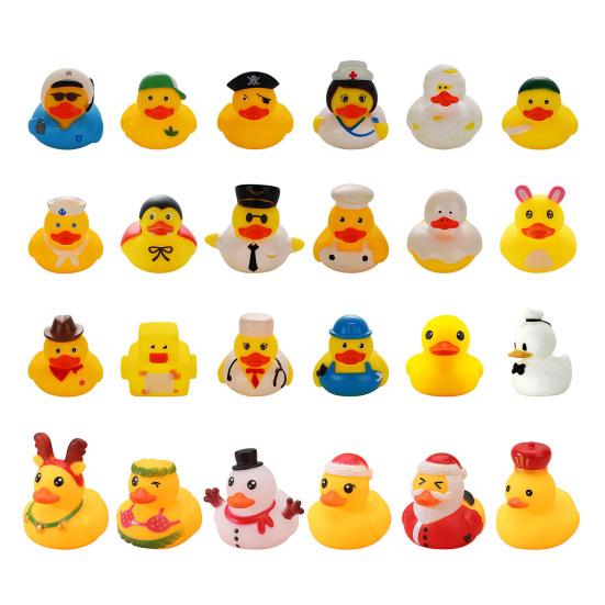 1 Set Weihnachts-Enten-Adventskalender, lustig, sicher, schön verpackt, Überraschungsgeschenke für Kinder, Zubehör