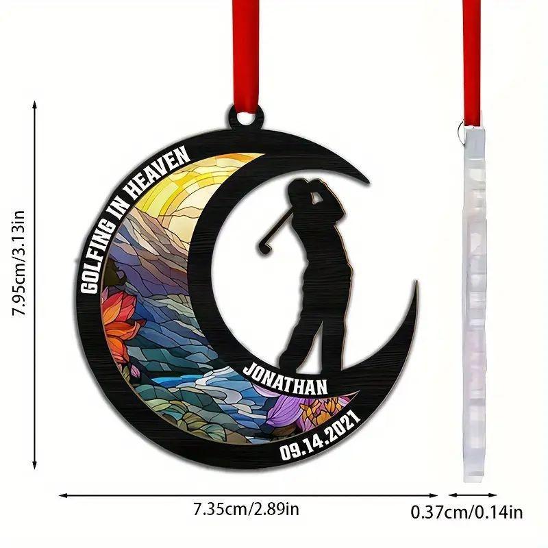 

Unique Moon Acrylic Car Decoration Vintage Inspired Pendant For Charm Interior