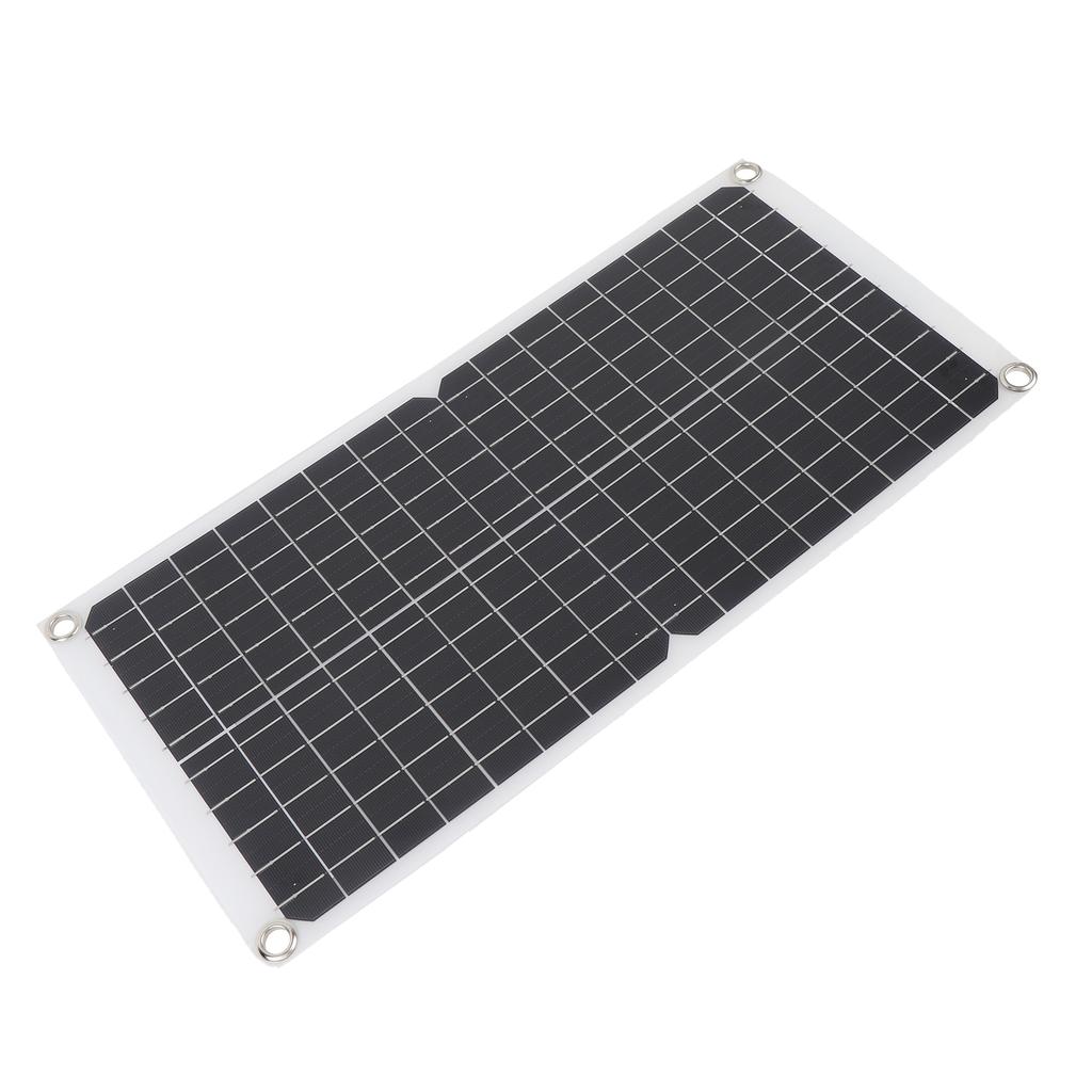 Monocrystalline Solar Battery Panel Kit Flexible 17W 18V 0.94A with USB Port for Camping Car Boat