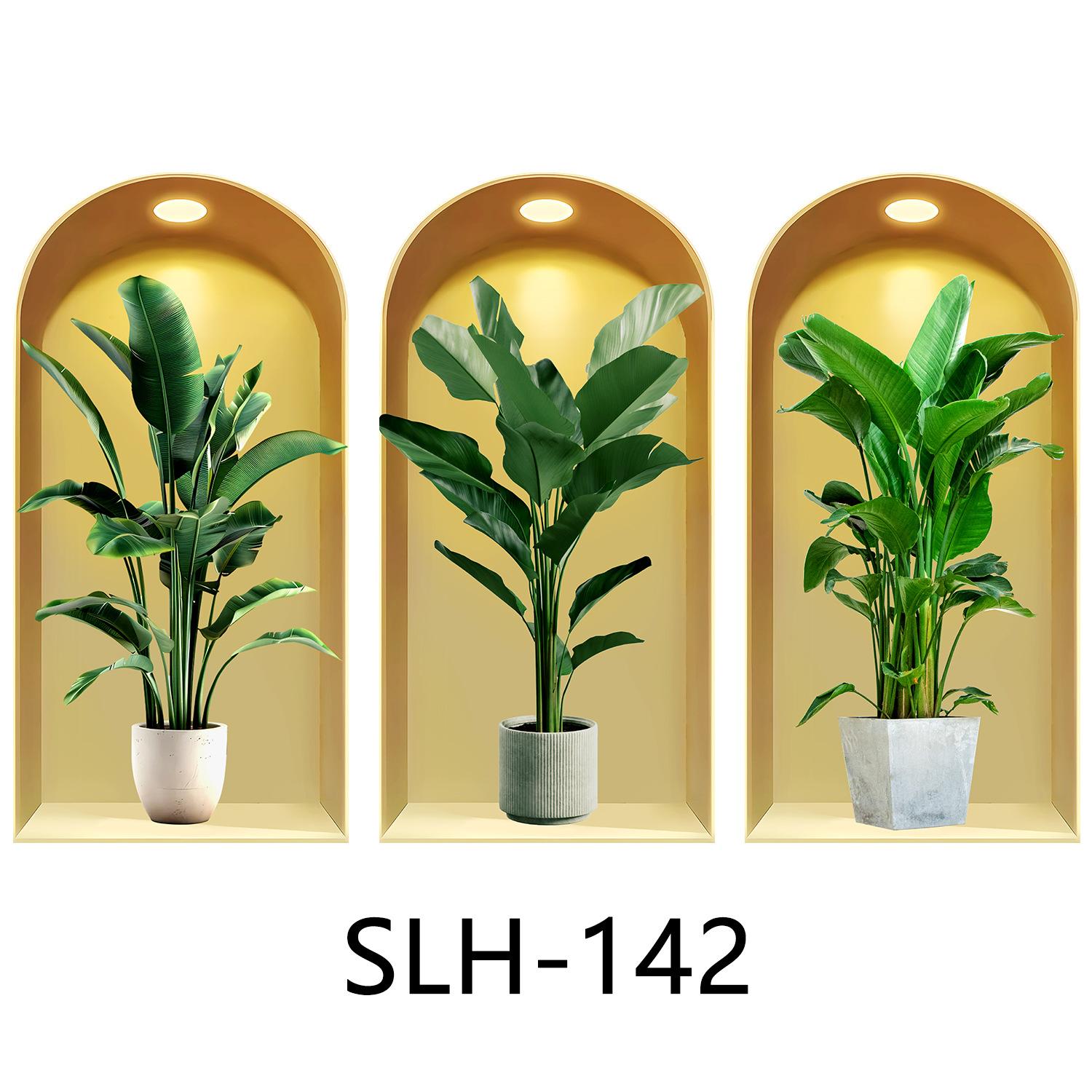 

Набор из 3 шт. Наклейки на стену с растениями и цветами Сделай сам Наклейки из стекла в виде короны для декора гостиной, спальни, свадьбы Самоклеящиеся наклейки на холодильник 40*80*3pcs