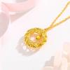 Dreamweaver Mesh Ring Necklace for Women Niche Hollow Design Light Luxury High-end Temperament Simple Collarbone Chain