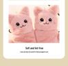 Women's Winter Cat Claw Gloves: Cute Half Finger Flip Top Fleece, Warm Plush for Students