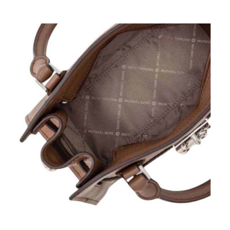 MICHAEL KORS Hamilton Brand Logo Single Shoulder Crossbody Handbag Small Women's Brown