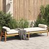 VidaXL Garden Bench with Cushion, Seat with Cover, Outdoor Patio Park Balcony Terrace Furniture, Modern, Black Resin 366299