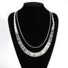 Exaggerated multi-layer fringed diamond necklace, personalized fashion, simple collarbone chain, trendy design, sense of decoration