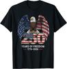 USA 250th Birthday Patriotic Eagle American Flag July 4th T-Shirt
