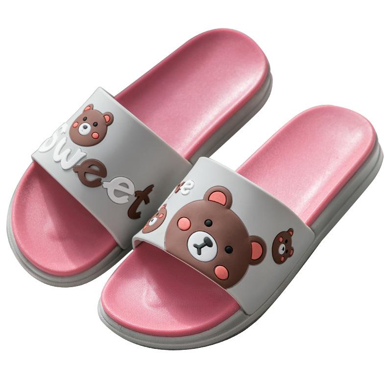 Slippers women wear thick bottom summer home indoor home fashion cartoon non-slip sandals