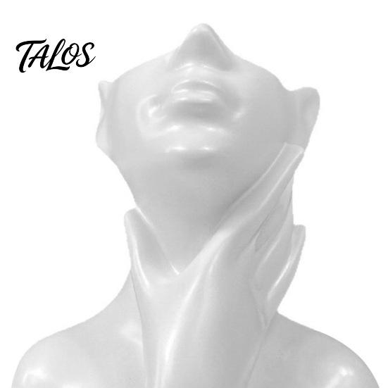 Talos 3D Printed Face Sculpture Pen Holder, Aesthetic Desktop Organizer, Large Capacity Makeup Brush Holder Cup for Desk, Waterproof Portrait Storage