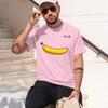 Summer Unisex Tshirt Blend Funny Banana Printing Loose Oneck Unisex Short Sleeve Casual For Unisex Tshirt Tee  New Model