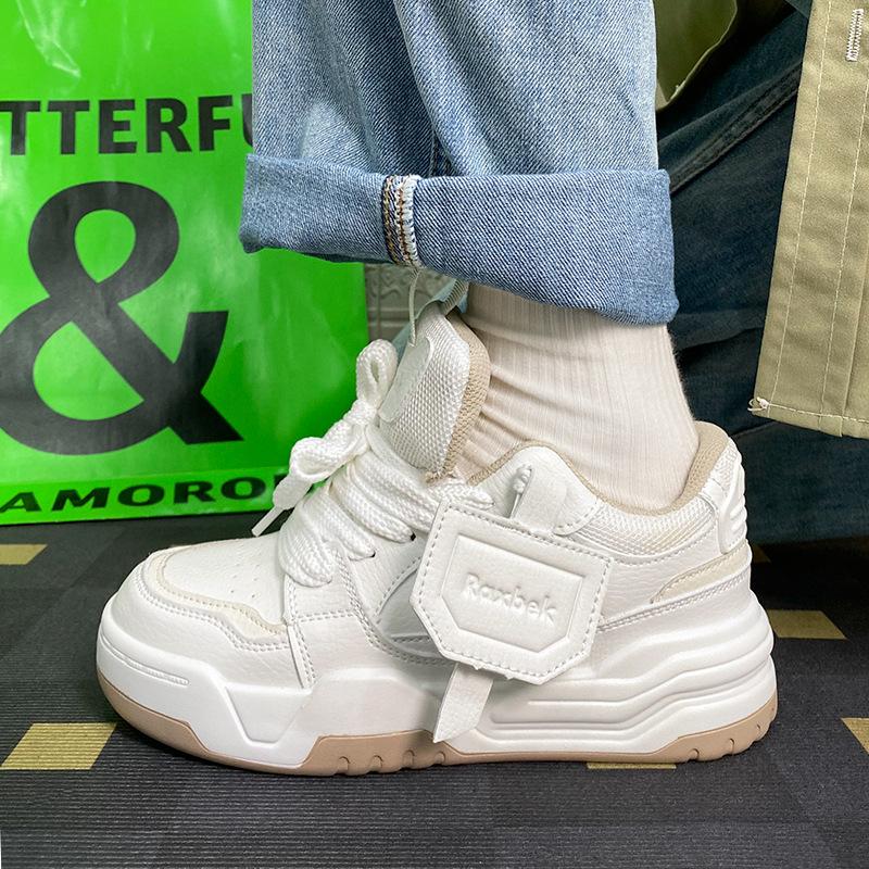 New heightening skateboard shoes dad shoes Han Su ins super fire niche couple board shoes 36