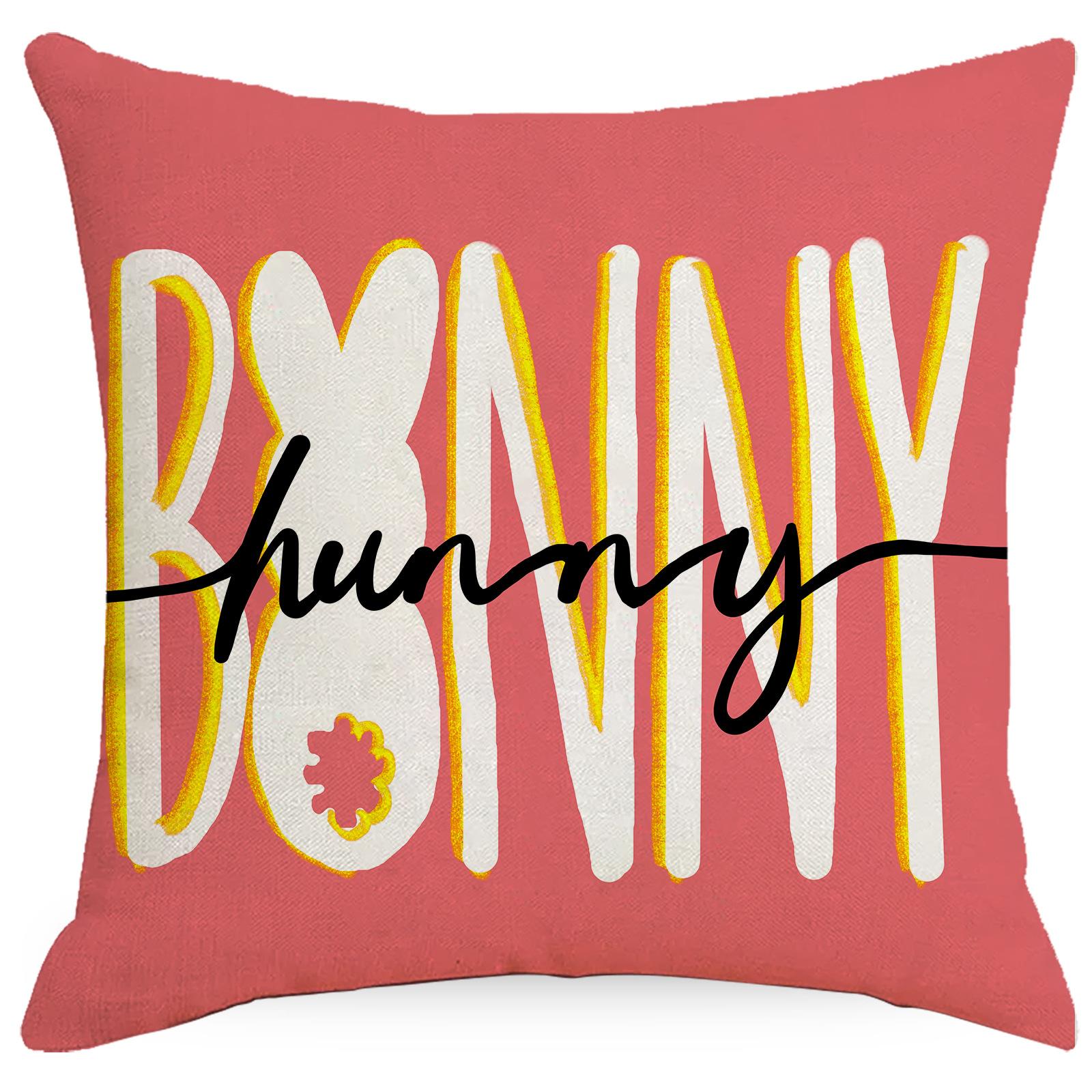 

Пасхальный Кролик Редис Наволочка Гостиная Спальня Украшение Наволочка Праздничное Украшение Дивана Наволочка для Подушки 45 * 45Cm