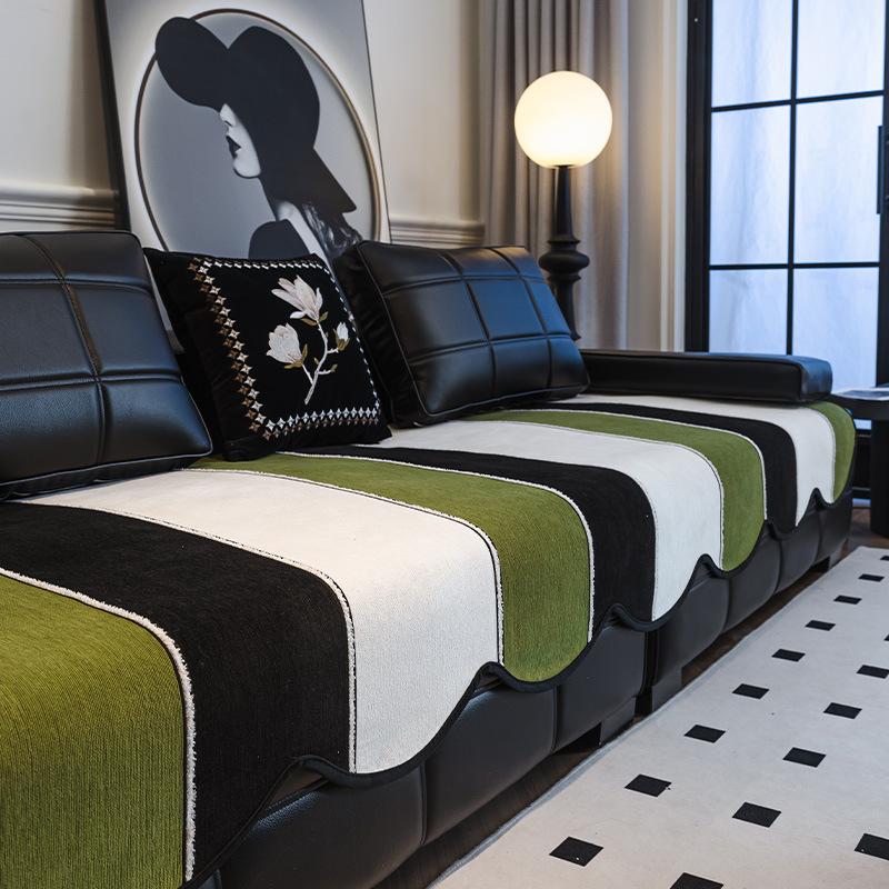 

Special-Shaped Sofa Cushion, High-Grade Non-Slip Seat Cushion, Universal In All Seasons, Chenier Straight Row Anti-Cat Scratch Sofa Cover Cover Cloth 70*70cm