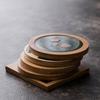 Lake Marine Styling Resin Bamboo Tea Mat, Creative Drink Mat, Table Insulation Mat Anti-hot Mat
