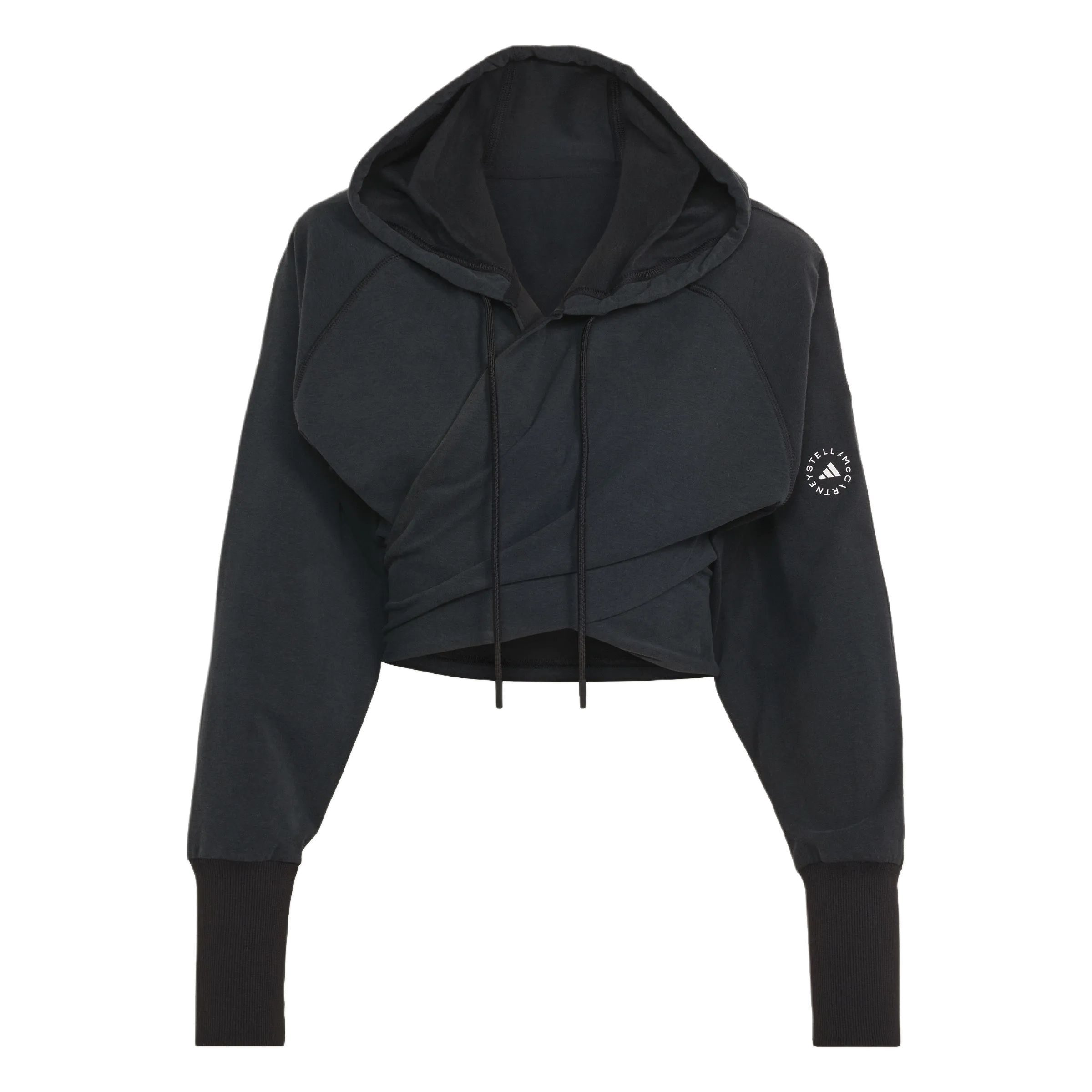 Adidas X Stella McCartney Wrap Short Hooded Loose Sports Knit Jacket Women Jacket KV6931 L