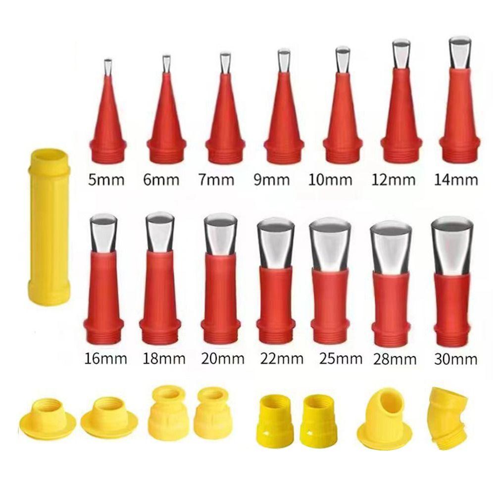 Unelte pentru îmbinare chiuvetă din oțel Vârf pistol de pulverizare Instrument pentru duză din cauciuc Dispozitiv de finisare pentru calafat Aplicator pentru duză