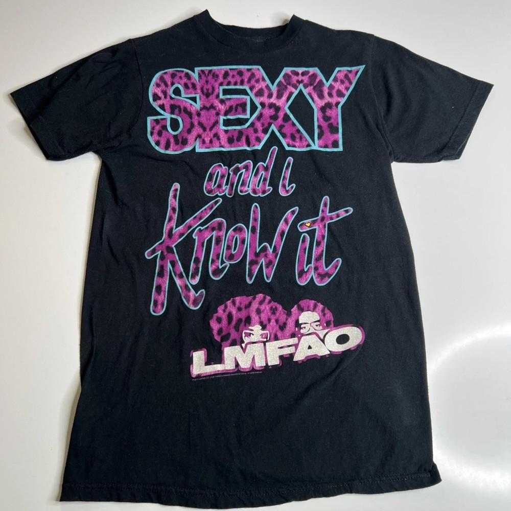 LMFAO Sexy and I Know Tour Black Cotton T shirt Tops tees Men's Women's Full Size S-4XL