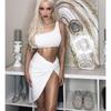 BITCED Women's Fashion Summer Spring Solid Color Print Dresses