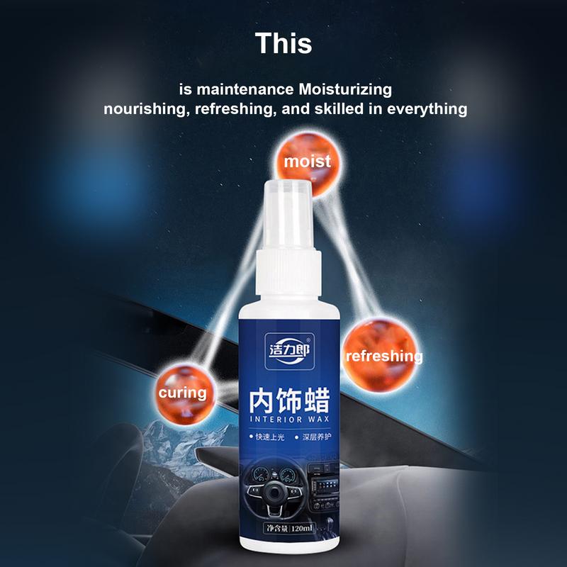 Čistič palubní desky auta Interiérový detailer Tekutina pro obnovu auta Dlouhotrvající Detailing a obnova vozidla Automobilová péče Pro