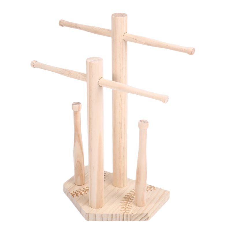 Necklace Display,Wooden Holder Stand For Jewelry - Desktop Jewelry Organizer,For Ring Necklace Earring Bracelet Bedroom