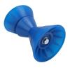 4 Inch Boat Roller Bow Stop with 1 2in Shaft Scratch Resistant PU Blue Trailer Roller Assembly for Yachts