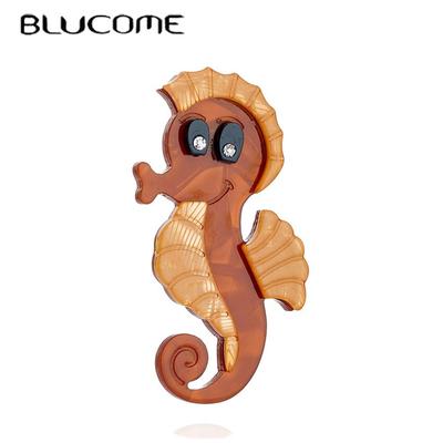 Cute Acrylic Brooches For Women Men Jewelry Handmade Large Animal Pins and Brooches Fashion Resin Lapel Pin Christmas