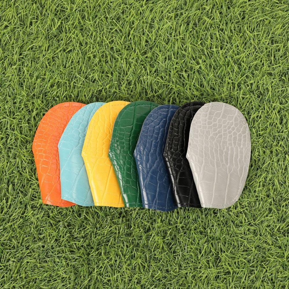 5pcs/7pcs Open Ended Iron Head Covers Non-Slip Golf Club Head Covers  Practice Range