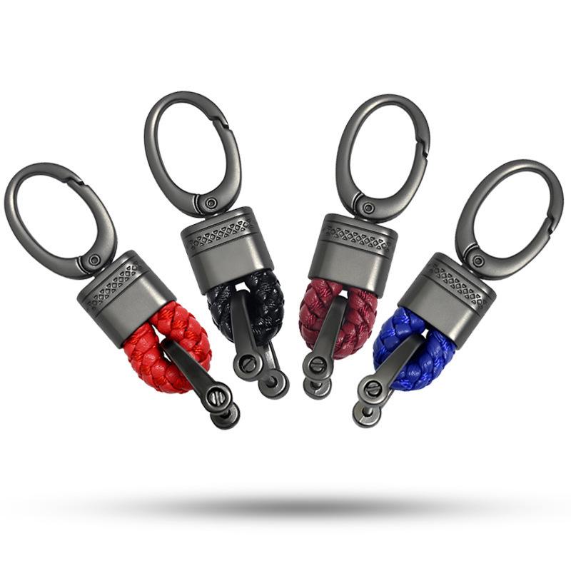 Woven Rope & Metal Keychain Pendant for Students & Couples