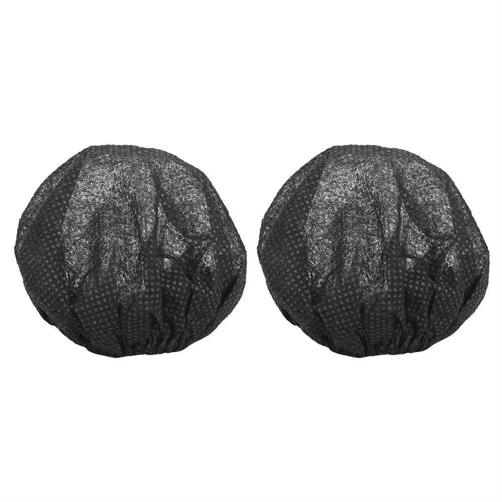 100 Stück Einweg-Vlies-Mikrofonabdeckung Zubehör für KTV Bühne Interview Zubehör(Rot und gelb )