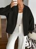 Casual Vacation Tie-up Long Sleeve Suit Jacket Women's Autumn Winter