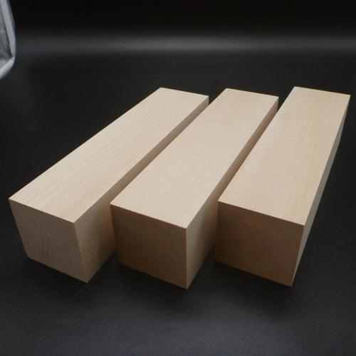 Madera Style Solid Wood Squared Timber for Carving Bird Carving, 250mm x 65mm x 65mm, Set of 3, AM-BC-1008, for Woodworking, Carving, and Crafts