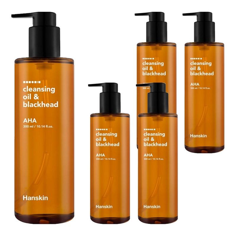 Hanskin Cleansing Oil & Blackhead AHA, 300ml, 5 pcs