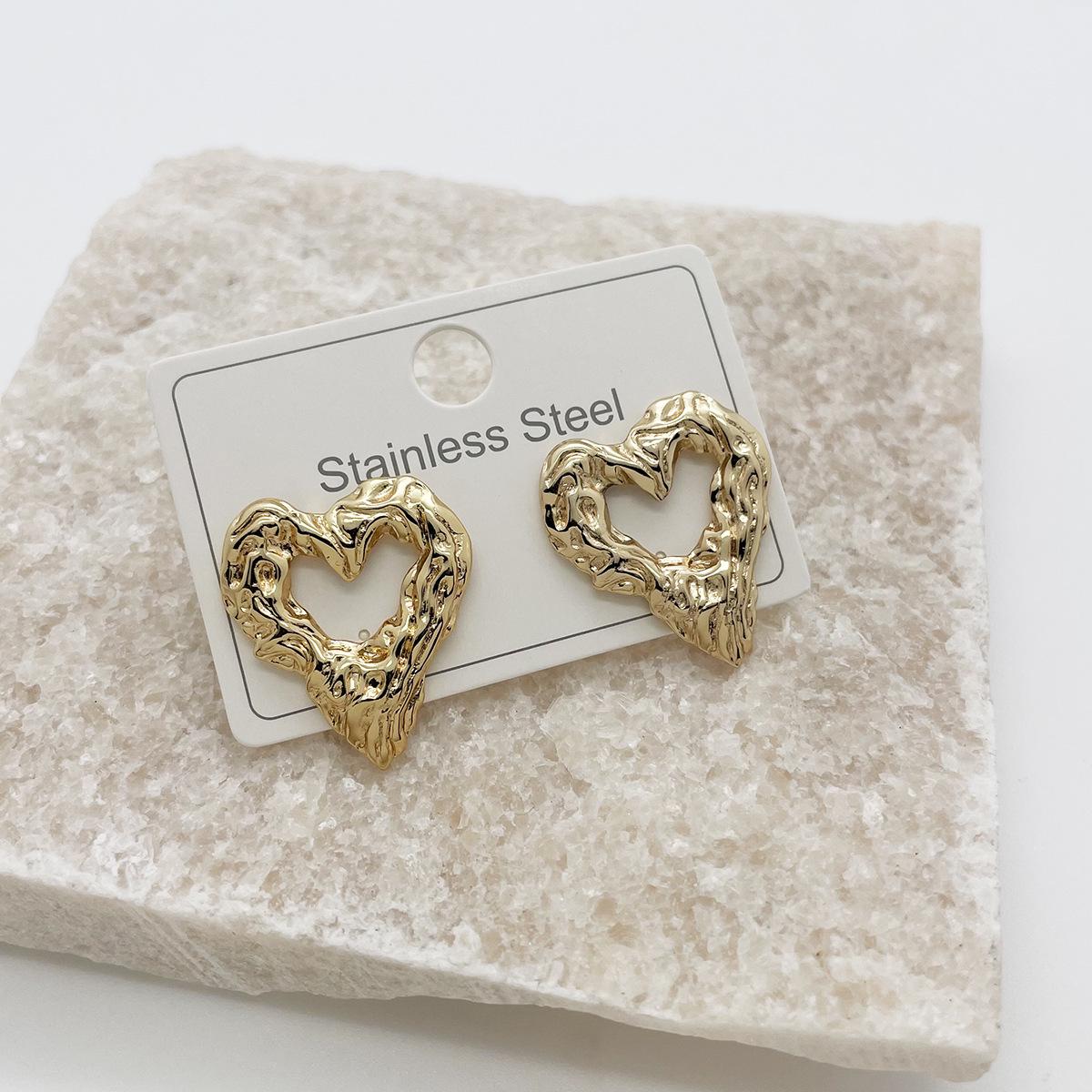 Ocean Series Exquisite Stainless Steel Flower Stud Earrings - European  American Design