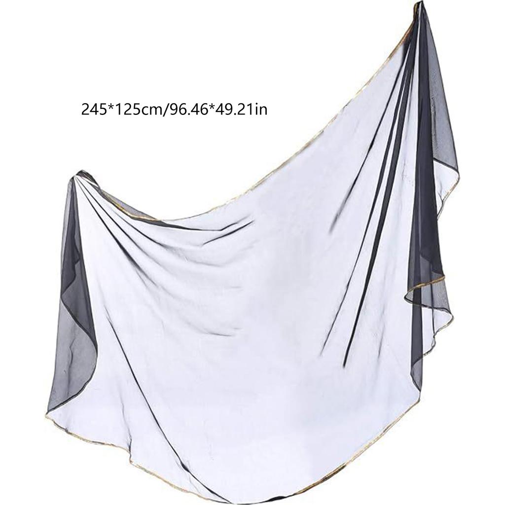 Damen Schal Chiffon Braut Abend Weich Wickeltuch Schal Chiffon Schal Band Schal Satinschal für Frauen und Mädchen