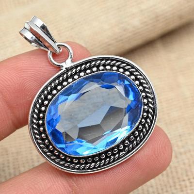 Tanzanite Gemstone 925 Sterling Silver Fait à la main Beaux bijoux pendentif pour elle