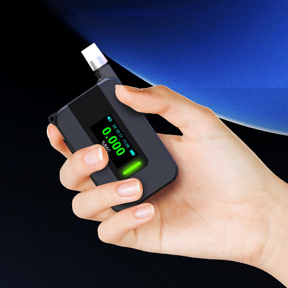 Electrochemical Alcohol Tester High Precision Professional Breath Alcohol Tester Portable Alcohol Meter for Outdoors Expressway China Mainland