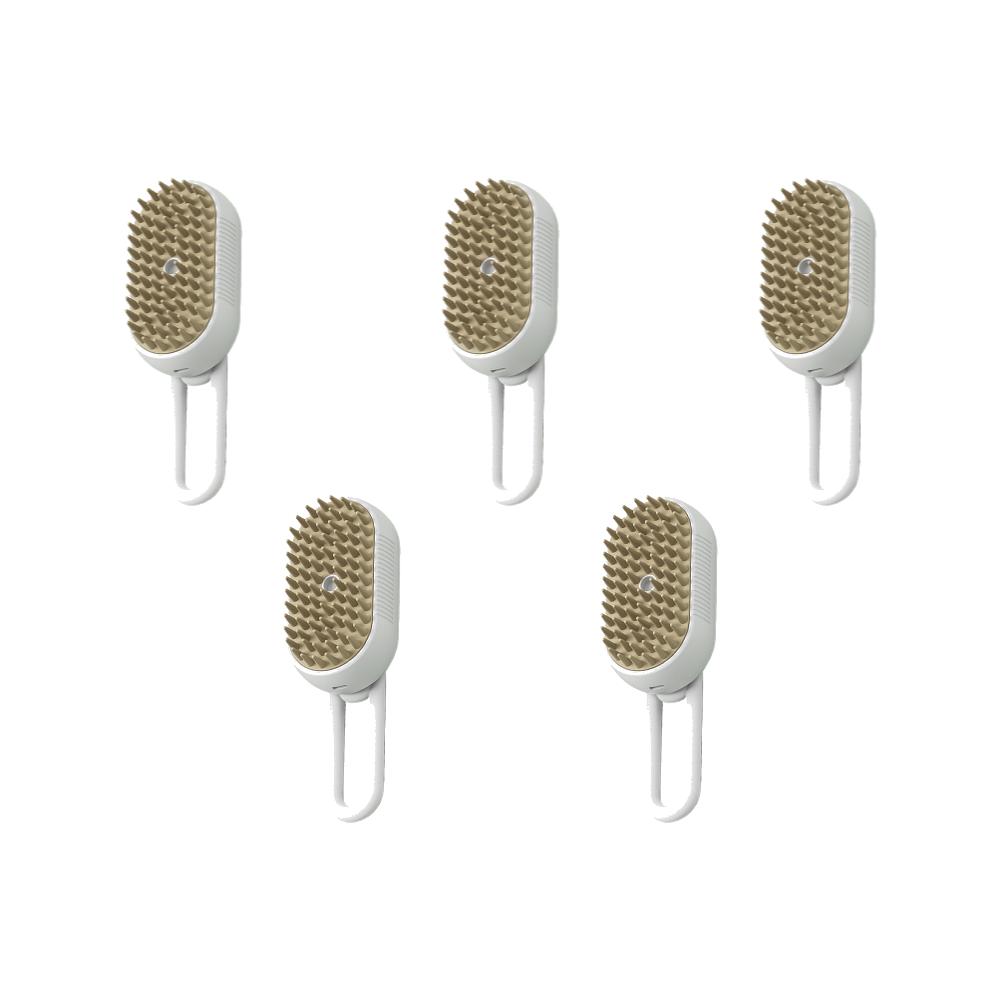 

1-5pcs Cat Steam Brush USB Electric Water Spray Kitten Pet Comb Silicone Dog Bath Massage Brush with Liquid Grooming Supplies 1 pcs белый
