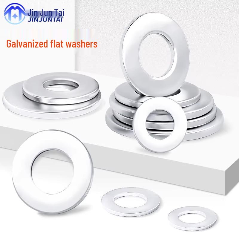 Extra Large Galvanized Metal Flat Washers - Sizes M1.6 to M14