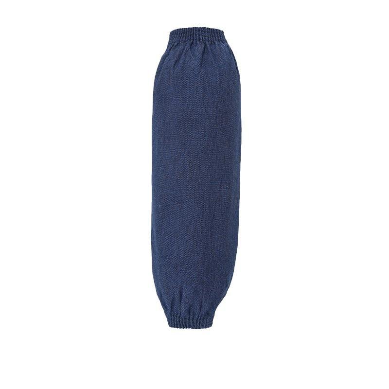 Unisex Long Denim Sleeve Protectors Heavy Duty Canvas Work Arm Sleeves Stain Resistant Welding Labor Safety Oversleeves