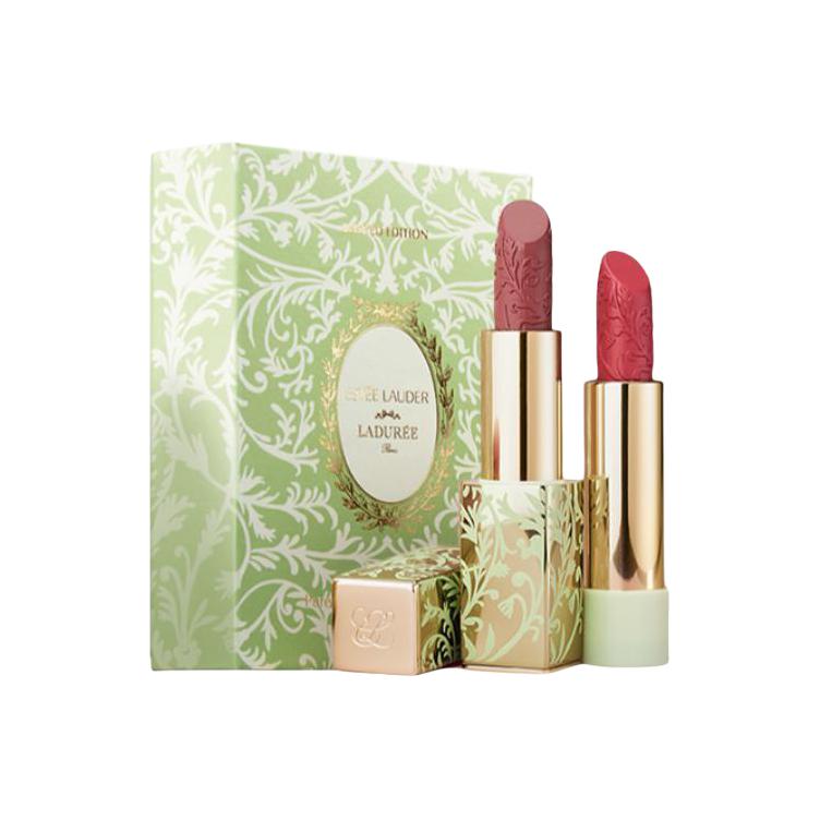 

ESTEE LAUDER Макарон Помада Ограниченный Выпуск Знаменитость Двухцветная Коробка Сатиновый Блеск Нежная