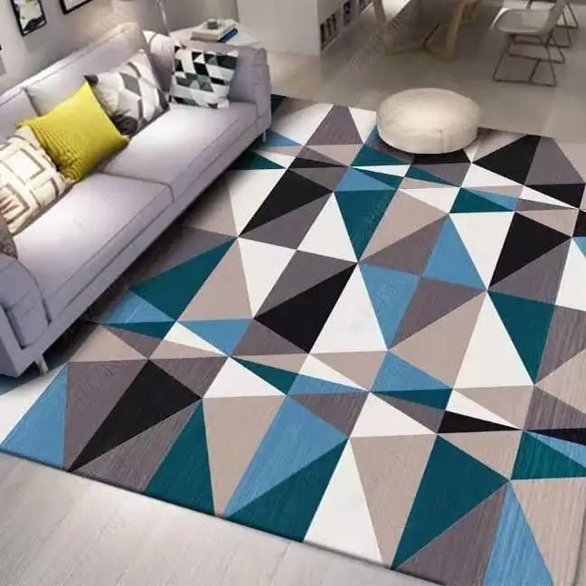 Nordic Feather Carpet Living Room Sofa Decor Bedroom Bedside Area Rugs Cloakroom Non-slip Washable Home Coffee Table Floor Mat