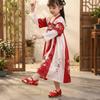 Chinese Style Children Hanfu Flat Shoes Wear Resistant Embroidered Cloth Shoes  Kid Gift