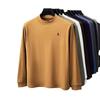 Men's Winter Fleece Hoodie Casual High-End Round Neck T-Shirt 2025 Thick Base Layer